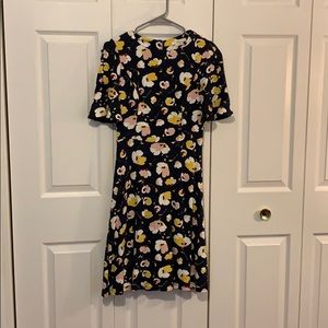 Boden size 4 Alexis Dress in Navy Painted Peony